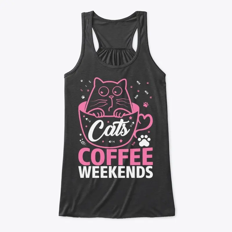 cat and coffee on weekends