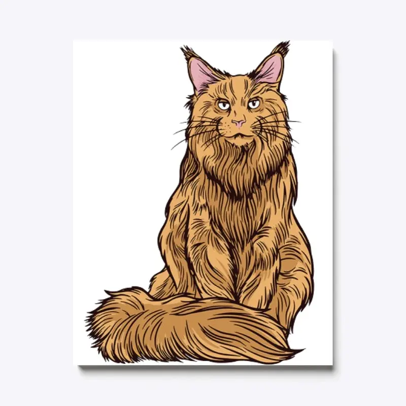 maine coon cat  design